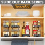 Spice Racks Manufacturer - Carbon Steel New Design Storage Holders Kitchen Under Sink Organizers With 2 Tier Sliding Drawer
