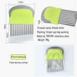Potato Cutter Manufacturer - Hot Selling Stainless Steel Wavy Vegetable Food Slicer French Fry Crinkle