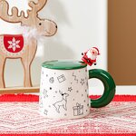 Ceramic Mug Manufacturer - Personality Color Contrast High Appearance Level Christmas Style Creative Santa Claus