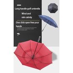 Automatic Umbrella Manufacturer - LS08 Open 47/62/68 Inch Extra Large Oversize Double Vented Canopy Waterproof Windproof Stick Golf