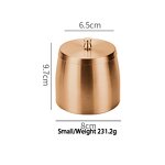 Ashtray Manufacturer - Modern Popular Rose Gold Stainless Steel With Lid Innovative Cigarette