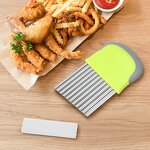 Potato Cutter Manufacturer - Hot Selling Stainless Steel Wavy Vegetable Food Slicer French Fry Crinkle