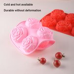 Rose Cake Mold Manufacturer - Rose Shape Silicon Wholesale Flower Candle Food Safety Grade Silicone for Making Cake