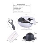 Vegetable Grater Manufacturer - Popular Kitchen Multi Functional Shredder Wet Fruits Drain Basket Blade Cutter Manual 9 in 1
