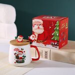 Ceramic Cup Gift Set Manufacturer - NewChristmas for Cross-border New Year Gifts Christmas Santa Office Coffee Children's