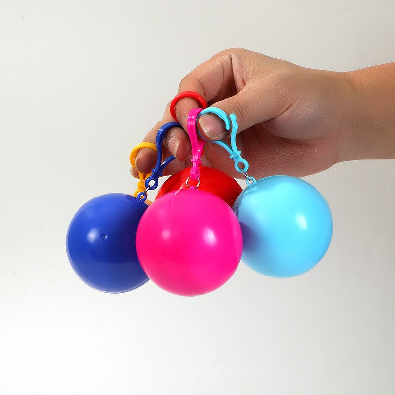 Disposable Raincoat Manufacturer - Portable XL Lightweight PVC PE Waterproof Ball Compression Spherical Design Custom Logo for Rainy Days