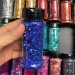 Chunky Glitters Manufacturer - 2 oz 57g Small Bottles Color Shift Chameleon Loose for Nail Art Body Tumblers Craft Wholesale