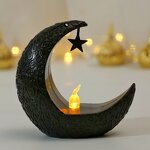 LED Night Light Manufacturer - Eid Mubarak 2024 Popular Design Middle East Arab Crescent Shape Moon Star Table Decoration