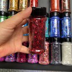 Chunky Glitters Manufacturer - 2 oz 57g Small Bottles Color Shift Chameleon Loose for Nail Art Body Tumblers Craft Wholesale