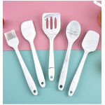 Baking Tool Set Manufacturer - New Silicone Kitchen Utensils Cream Scraper 5-piece Spatula Oil Brush