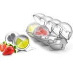 Ice Ball Cube Moulds Manufacturer - 4 Holes 3d Sphere Large Round Transparent Palet Sphere Hockey Puck Maker Plastic Whisky Tray