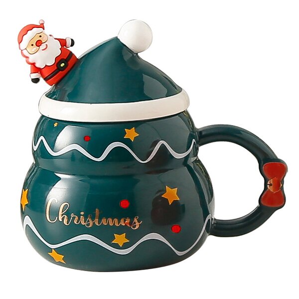 Ceramic Christmas Mug Manufacturer - Creative Large Capacity Snowman Christmas Tree