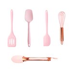 Children's Kitchenware Set Manufacturer - Hot Sale Pink 5-piece Mini Silicone for Baking Cooking Small Utensils