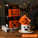 Stoneware Soup Cup Manufacturer - 400ml Halloween Large Capacity Ceramic Beverage Bulk Pack Restaurant Coffee