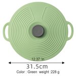 Microwave Splash Proof Lid Manufacturer - for Food Storage Reusable Suction Food Storage Silicone Pot Cover