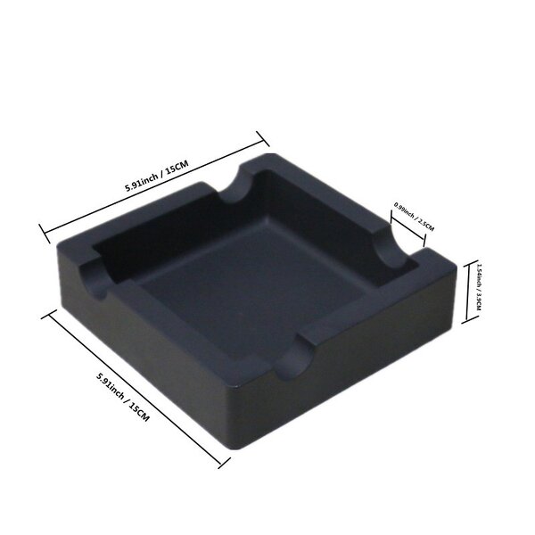Silicone Cigar Ashtray Manufacturer - Travel Unbreakable Waterproof Square for Patio Outdoor or Home Decor for Home