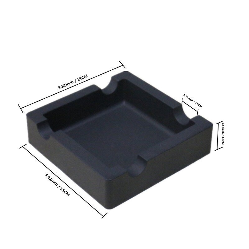 Silicone Cigar Ashtray Manufacturer - Travel Unbreakable Waterproof Square for Patio Outdoor or Home Decor for Home