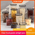 Food Storage Containers Manufacturer - New Trendy Eco Friendly Fridge Kitchen Box Stackable Pet Transparent Airtight Set