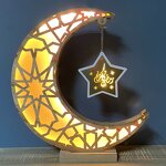 LED Star Moon Light Manufacturer - Eid Mubarak Decorative Lamp Muslin Light Home Art Craft