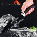 Kitchen Knives Manufacturer - Wholesale Business Gifts Professional Black Spray Painted Stainless Steel Fruit Utensils Set