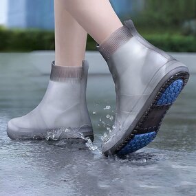 Shoe Covers Manufacturer - Silicone Lining Rain Boots Anti-Slip Waterproof Foot Household Rainproof Adult Wear Resistant
