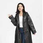 Raincoat Manufacturer - Men's Long Eva Waterproof Reusable Poncho With Hood for Hiking Fishing