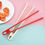 Food Clip Manufacturer - Wholesale One-piece Silicone Household Breakfast Bread Tong Pure Color Buffet Folder