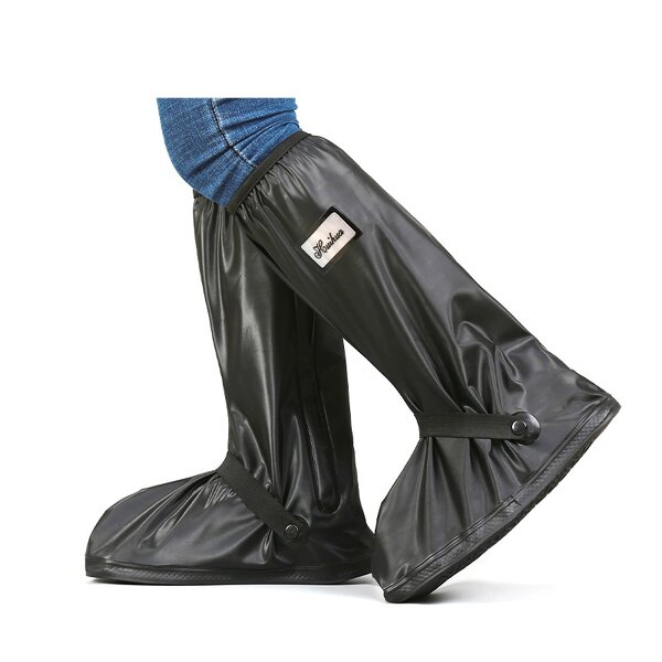 Rain Boot Cover Manufacturer - Wholesale PVC Long Antislip Outdoor Flat Slip-resistant Reusable Waterproof with Reflector