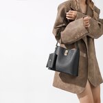 Shoulder Bags Manufacturer - Crossbody Fashion Purse Unique Pu Leather Luxury Bucket With Small Wallet Women 3Pc 2025 Designer