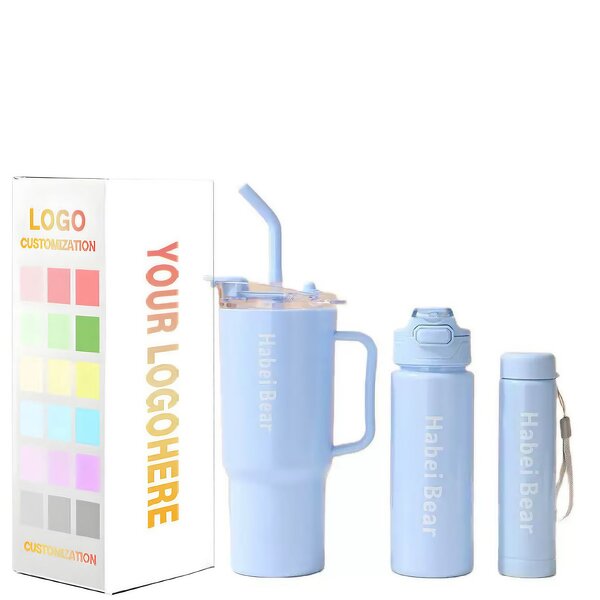 Portable Cup Manufacturer - Single-person Cute Children's Inspirational Sports Large-capacity Three-in-one Set Plastic