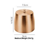 Ashtray Manufacturer - Modern Popular Rose Gold Stainless Steel With Lid Innovative Cigarette