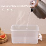 Cold Water Jug Manufacturer - 3.5L Capacity Plastic Kettle With Faucet Ice Juice Black Tea Water Fridge Storage Box Dispensers