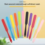 Icing Spatula Manufacturer - Hot Sale Baking Pastry Tools Kitchen Silicone Long Rubber Scraper for Baking Cooking