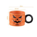 Stoneware Soup Cup Manufacturer - 400ml Halloween Large Capacity Ceramic Beverage Bulk Pack Restaurant Coffee