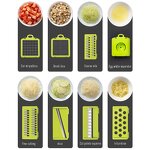 Vegetable Cutter Manufacturer - Multifunctional Kitchen Manual 12 in 1 Mandoline Slicer Plastic Fruit Potato Chopper Grater
