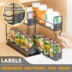 Spice Racks Manufacturer - Carbon Steel New Design Storage Holders Kitchen Under Sink Organizers With 2 Tier Sliding Drawer