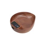 Digital Kitchen Scale Manufacturer - 2kg 0.1g Measure USB Type-C Charging Compact Portable Leaf Shade Walnut Wood Body Coffee with Timer