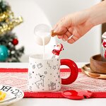Ceramic Mug Manufacturer - Personality Color Contrast High Appearance Level Christmas Style Creative Santa Claus