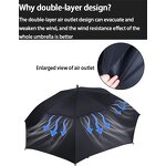 Automatic Umbrella Manufacturer - LS08 Open 47/62/68 Inch Extra Large Oversize Double Vented Canopy Waterproof Windproof Stick Golf