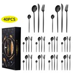 Flatware Set Manufacturer - Inox 18/10 Morden Silver Forged Types of Hotel Cutlery 24pc Dinnerware Tableware