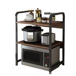 Kitchen Shelf Manufacturer - Microwave Oven Rack Household Double Countertop Desktop Rice Cooker Stand Organizer