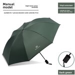 Umbrella Manufacturer - Korea Style Fully Automatic Small Flower Modern Three-Folding with Thick Black Coating and UV Protection