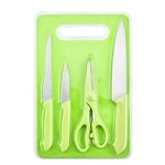 Kitchen Knife Set Manufacturer - Household Multi Functional Purple Fruit Cutting Salad Knife Cutting Board Non slip Five Piece