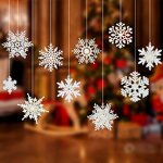 Christmas Decoration Manufacturer - Pendant White Acrylic Snowflake Holiday Party Scene Tree Ornament Snow