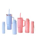 Portable Cup Manufacturer - Single-person Cute Children's Inspirational Sports Large-capacity Three-in-one Set Plastic