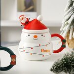 Ceramic Christmas Mug Manufacturer - Creative Large Capacity Snowman Christmas Tree