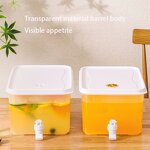 Cold Water Jug Manufacturer - 3.5L Capacity Plastic Kettle With Faucet Ice Juice Black Tea Water Fridge Storage Box Dispensers