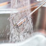 Egg Beater Manufacturer - 12Inch Stainless Steel Hand Push Rotary Whisk Blender Easy Self Stirring for Making Cream