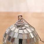 Christmas Decoration Manufacturer - Xmas Party Supplies 2CM-5CM Laser Gold Silver Glass Ball Hanging Tree Disco Mirror Balls