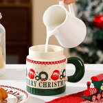 Ceramic Cup Manufacturer - Harmonious Christmas Cute with Lid Gift Coffee for Office Nordic